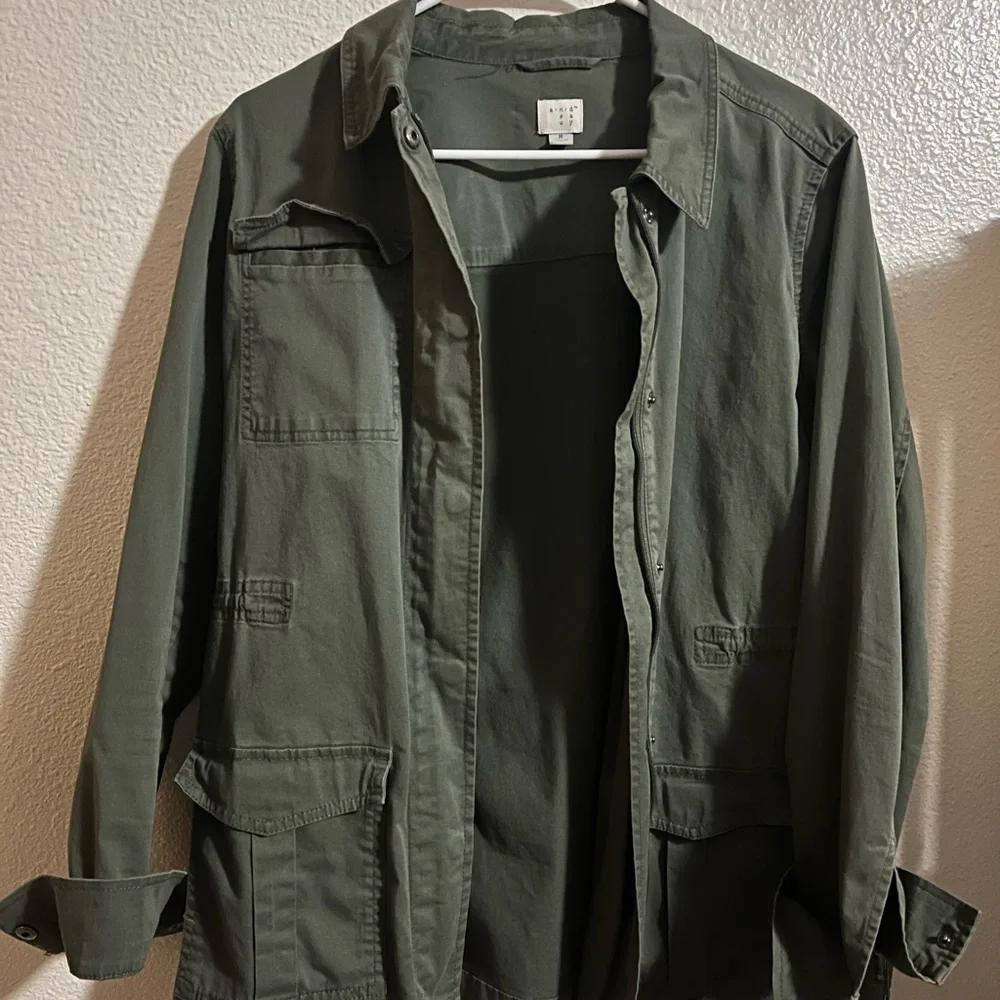 a new day Olive Utility Jacket - Picture 2 of 9